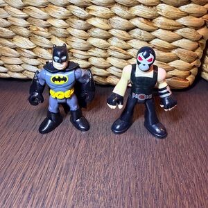 Fisher-Price Imaginext Batman & Bane Style Mini Action Figures